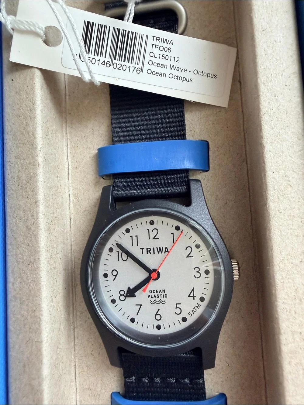 TRIWA Men’s Black Nylon Strap Watch